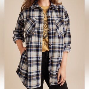 Maurice’s Plaid Fleece Shacket